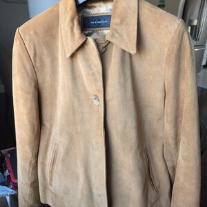 Jim And Mary Lou Tan Suede Jacket.Used In Excellent Condition.